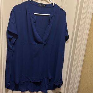 Blue SHEIN silky top